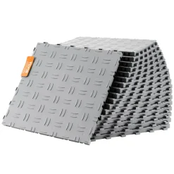 VEVOR Garage Tiles Interlocking, 12 x 12 x 0.53 inch 25 Pack Garage Floor Covering Tiles, Non-Slip Double-Sided Texture Garage Flooring Tiles, for Garages, Basements, Repair Shops, Red