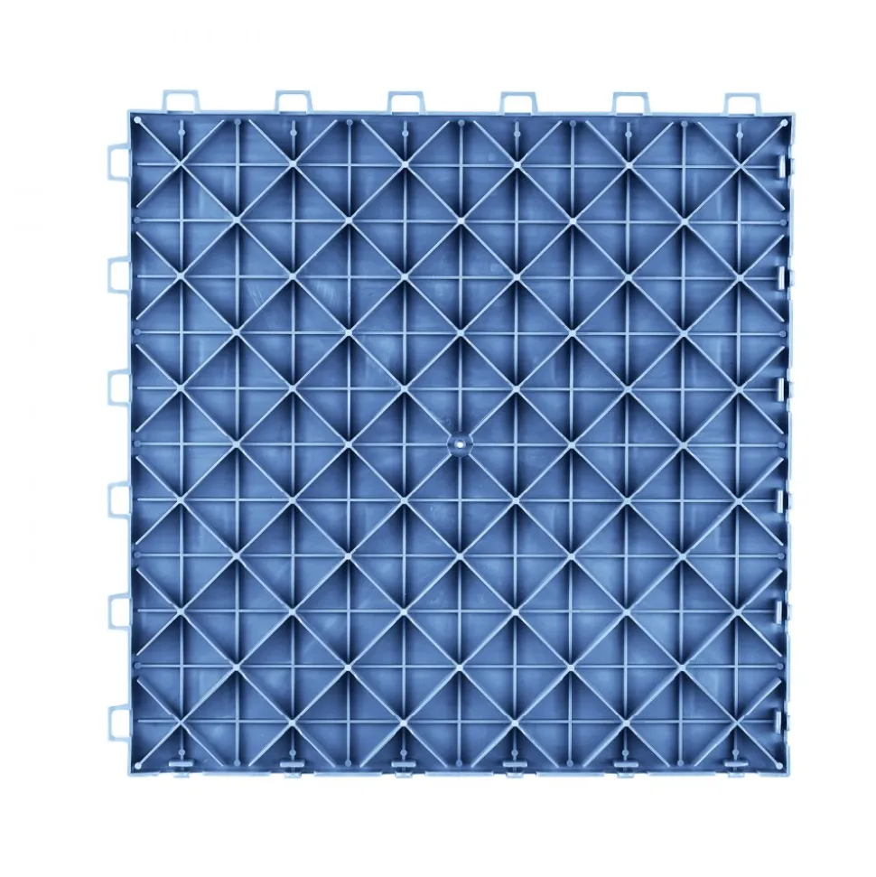 VEVOR Garage Tiles Interlocking, 12 x 12 x 0.53 inch 25 Pack Garage Floor Covering Tiles, Non-Slip Double-Sided Texture Garage Flooring Tiles, for Garages, Basements, Repair Shops, Blue