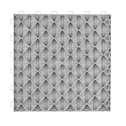 VEVOR Garage Tiles Interlocking, 12 x 12 x 0.53 inch 50 Pack Garage Floor Covering Tiles, Non-Slip Double-Sided Texture Garage Flooring Tiles, for Garages, Basements, Repair Shops, Silver