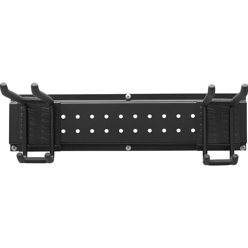 VEVOR Garage Tool Organizer 49.5 Inch 600 lbs Wall Mount Garden Tool Rack, Heavy Duty Garage Hanging Storage Rack Organization with 3 Rails and 12 Adjustable Hooks, for Yard Tools, Shovel, Rake, Shed