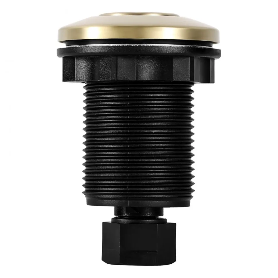 VEVOR Garbage Disposal Air Switch Kit, 2.5" Sink Top Air Switch for Food Waste Disposal, Brushed Gold Stainless Steel ON/OFF Air Button for Waste Disposer - Suitable for Stainless Steel Countertops