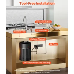 VEVOR Garbage Disposal Air Switch Kit, 2.5