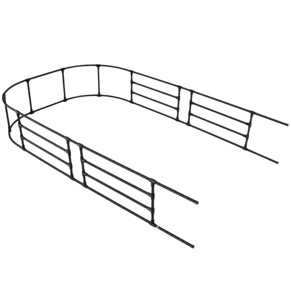 VEVOR Garden Arbor, 94.5 (H) x 59 (W) x 15.8 (D) in Metal Archway, Sturdy Outdoor Trellis Arch with Stakes, Easy to Assemble, Pergola Arbor for Plant Climbing Yard Lawn Wedding Party Decoration