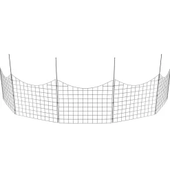 VEVOR Garden Fence, 36.6in(H) x29.5in(L) Animal Barrier Fence, Underground Decorative Garden Fencing with 2.5 Inch Spike Spacing, Metal Dog Fence for the Yard and Outdoor Patio, 5 Pack