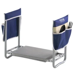 VEVOR Garden Kneeler and Seat, 11 in Wide Kneeling Pad, Heavy Duty Garden Kneeling Stool, Folding Garden Seat with 2 Tool Bags, Relieve Knee & Back Pain, Non-Slip Garden Bench for Women Grandparents
