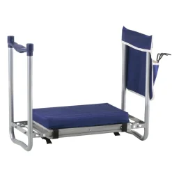 VEVOR Garden Kneeler and Seat, 11 in Wide Thick Kneeling Pad, Heavy Duty Garden Kneeling Stool, Folding Garden Seat with 1 Tool Bag, Relieve Knee & Back Pain, Non-Slip Garden Bench for Grandparents