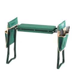 VEVOR Garden Kneeler and Seat, 6 in Wide Kneeling Pad, Heavy Duty Garden Kneeling Stool, Folding Garden Seat with 2 Tool Bags, Relieve Knee & Back Pain, Portable Garden Bench for Women Grandparents