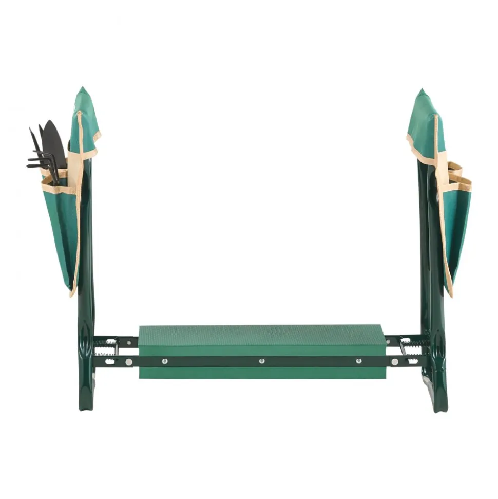 VEVOR Garden Kneeler and Seat, 6 in Wide Kneeling Pad, Heavy Duty Garden Kneeling Stool, Folding Garden Seat with 2 Tool Bags, Relieve Knee & Back Pain, Portable Garden Bench for Women Grandparents