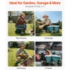 VEVOR Garden Scooter with Seat, 2 in 1 Rolling Garden Cart with Storage Bin, Supports up to 227 lbs, Outdoor Wagon, Lightweight Storage Gardening Stool for Yard Weeding Planting