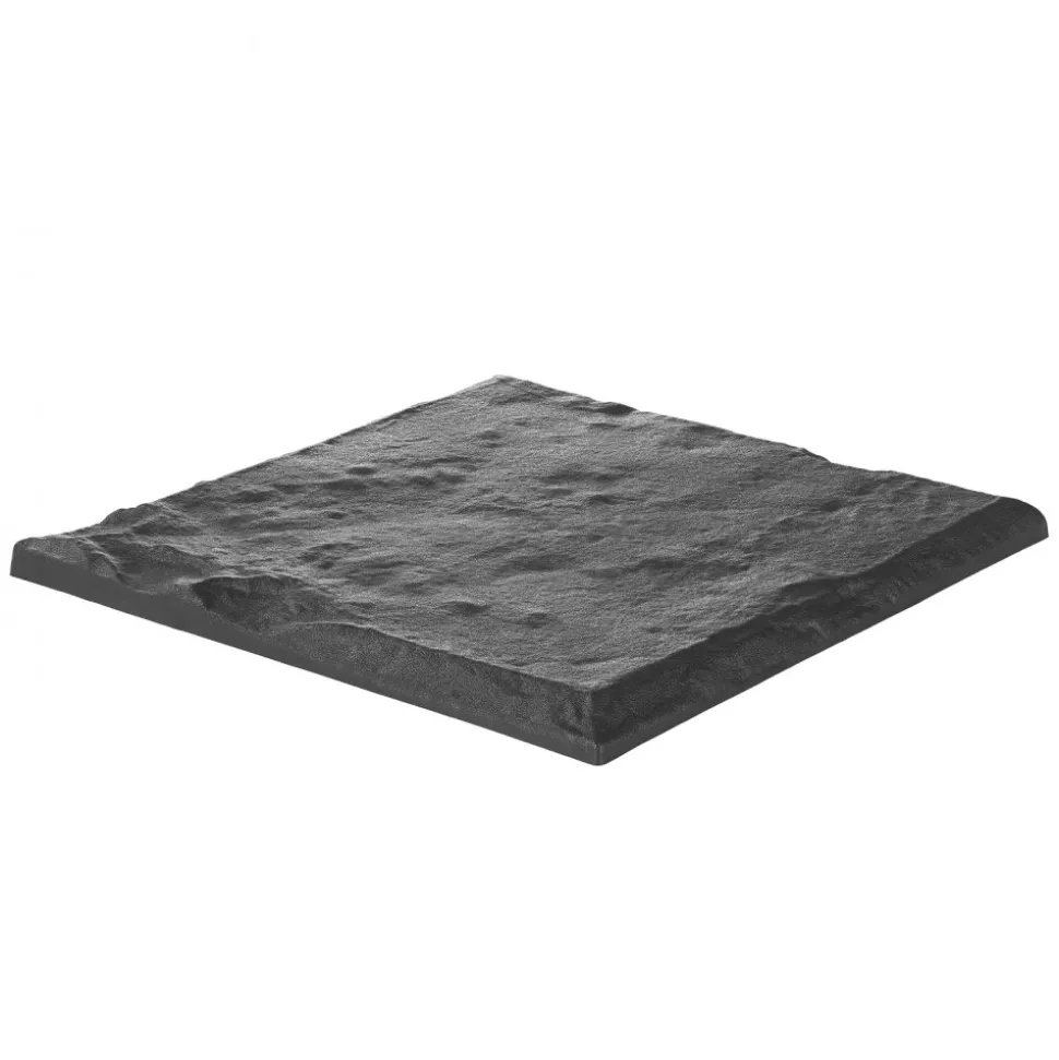 VEVOR Garden Stepping Stones, 4Pcs 15.5 x 15.5 in, Decorative Stepping Stones with Stakes, Weather-Resistant Plastic Pathway Pavers, Smooth Surface, Outdoor Walkway for Lawn Patio Landscape, Grey