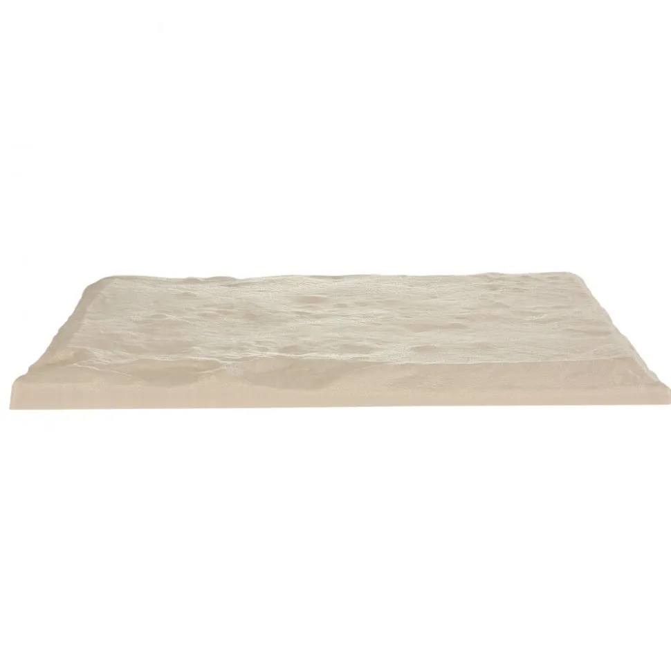 VEVOR Garden Stepping Stones, 4Pcs 15.5 x 15.5 in, Decorative Stepping Stones with Stakes, Weather-Resistant Plastic Pathway Pavers, Smooth Surface, Outdoor Walkway for Lawn Patio Landscape, Beige