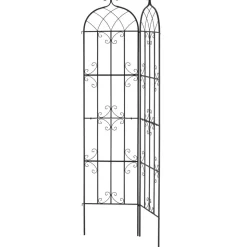 VEVOR Garden Trellis for Climbing Plants, 87 x 20 in, 2 Packs Rustproof Metal Garden Flower Trellis, Outdoor Climbing Rose Trellis Cucumbers Support, Decorative Clematis Trellis for Courtyards Lawns