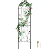 VEVOR Garden Trellis for Climbing Plants, 60 x 15 in, Rustproof Metal Garden Flower Trellis, Outdoor Climbing Rose Trellis Cucumbers Support, Decorative Tall Clematis Trellis for Courtyards Lawns