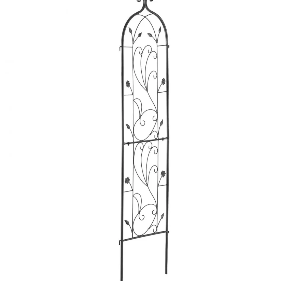 VEVOR Garden Trellis for Climbing Plants, 60 x 15 in, Rustproof Metal Garden Flower Trellis, Outdoor Climbing Rose Trellis Cucumbers Support, Decorative Tall Clematis Trellis for Courtyards Lawns