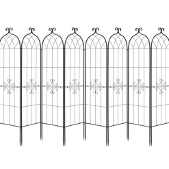 VEVOR Garden Trellis, 71 x 20 inch Rose Trellis, 8 Packs Garden Flower Rose Trellises with Powder-Coated Finish & Convenient Locking Design, Plant Support Trellises for Flowers, Vegetables, Roses