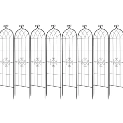 VEVOR Garden Trellis, 71 x 20 inch Rose Trellis, 8 Packs Garden Flower Rose Trellises with Powder-Coated Finish & Convenient Locking Design, Plant Support Trellises for Flowers, Vegetables, Roses