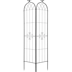 VEVOR Garden Trellis, 87 x 20 inch Rose Trellis, 6 Packs Garden Flower Rose Trellises with Powder-Coated Finish & Convenient Locking Design, Plant Support Trellises for Flowers, Vegetables, Roses