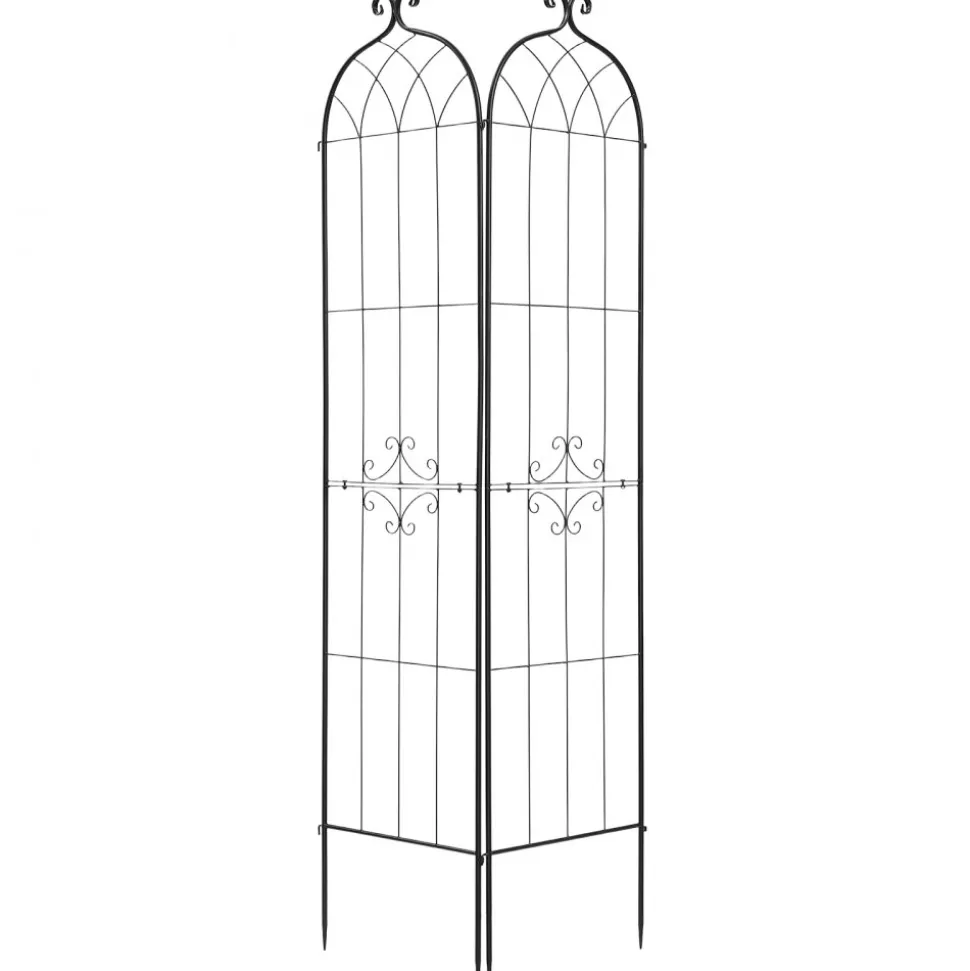 VEVOR Garden Trellis, 87 x 20 inch Rose Trellis, 6 Packs Garden Flower Rose Trellises with Powder-Coated Finish & Convenient Locking Design, Plant Support Trellises for Flowers, Vegetables, Roses