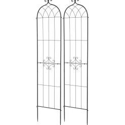 VEVOR Garden Trellis, 87 x 20 inch Rose Trellis, 6 Packs Garden Flower Rose Trellises with Powder-Coated Finish & Convenient Locking Design, Plant Support Trellises for Flowers, Vegetables, Roses