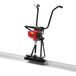 VEVOR Gas Concrete Power Screed, 6ft Aluminum Board Straight Edge Bar Set, 4 Stroke Cement Finishing Vibrating Motor with Height Adjustable Handles, High Efficient Concrete Tools 6500RPM