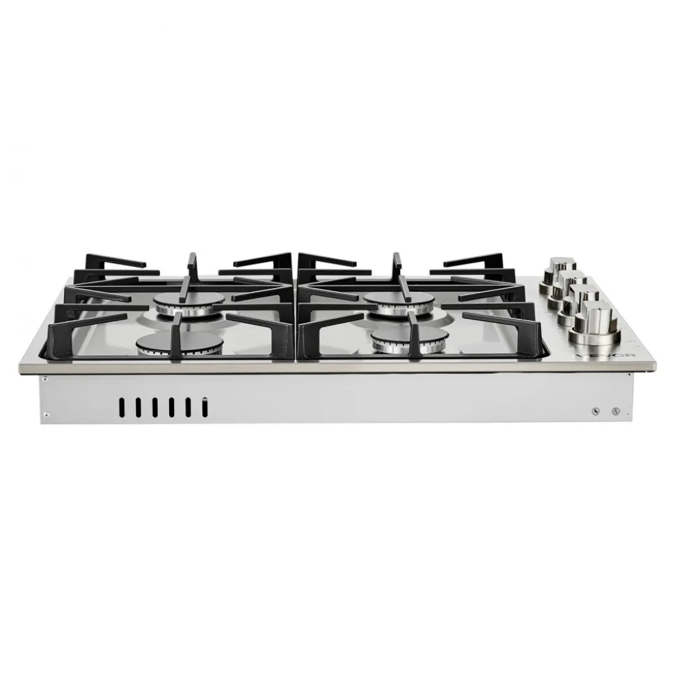 VEVOR Gas Cooktop, 30 inch 4 Burners Gas Stove Top, Max 48000BTU Built-in Stainless Steel Stove Top LPG/NG Convertible Dual Fuel Cooktop Stoves with Sealed Burner for Sear, Stew, Boil, Stir-Fry