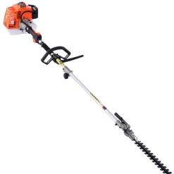 VEVOR Gas Hedge Trimmer, 2 Cycle Gas Power Handheld Hedge Trimmer, 5-in-1 63cc Cordless Weed Eater with Protective Gear Set, Includes Hedge and String Trimmer, Brush Cutter(3T & 40T Blades), Pole Saw