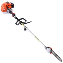 VEVOR Gas Hedge Trimmer, 2 Cycle Gas Power Handheld Hedge Trimmer, 5-in-1 63cc Cordless Weed Eater with Protective Gear Set, Includes Hedge and String Trimmer, Brush Cutter(3T & 40T Blades), Pole Saw