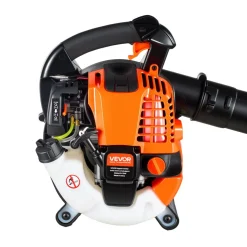 VEVOR Gas Leaf Blower, 25.4CC 4-Stroke Gas Powered Handheld Leaf Blower with 0.75L Fuel Tank, 340 CFM Air Volume, 130 MPH Air Speed, Ideal for Lawn Care, Leaves Cleaning, Yard Debris & Snow Removal