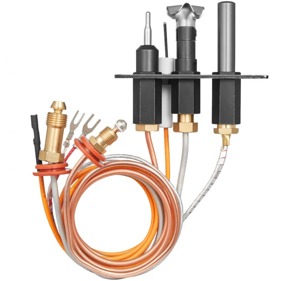 VEVOR Gas Pilot Assembly, OE 485-510A,4021-736,2103-010 Fireplace Gas Pilot Assembly Kit, Natural Gas Ignition Replacement, Compatible with Quadra-Fire, Heat & Glo, Heatilator Models,Black