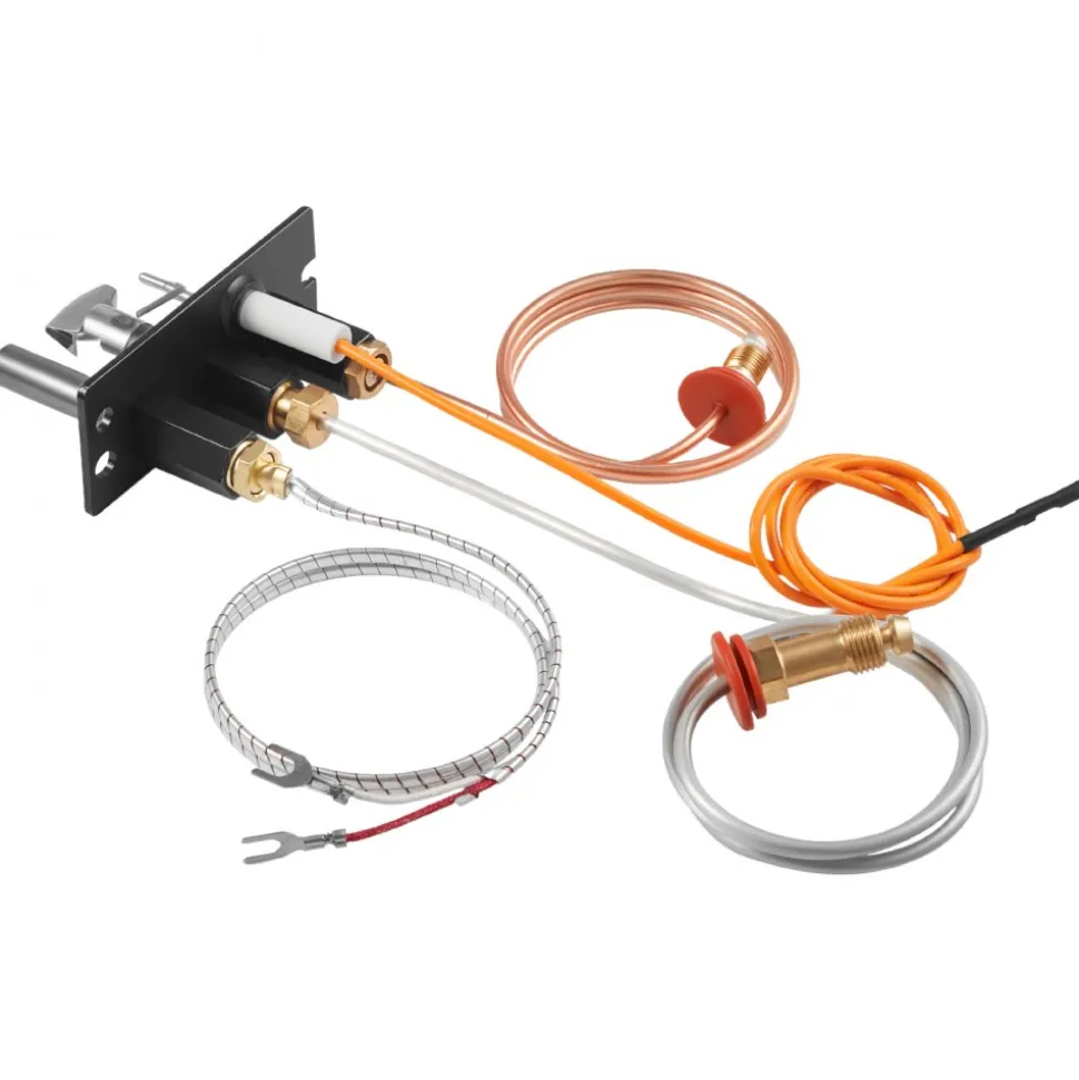 VEVOR Gas Pilot Assembly, OE 485-510A,4021-736,2103-010 Fireplace Gas Pilot Assembly Kit, Natural Gas Ignition Replacement, Compatible with Quadra-Fire, Heat & Glo, Heatilator Models,Black