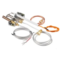 VEVOR Gas Pilot Assembly, OE 4021-732, 25660 Fireplace Gas Pilot Assembly, Natural Gas Ignition Replacement with Pilot Tube, Thermocouple, Thermopile, Wires, Compatible with Heatilator Models