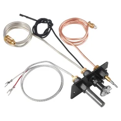 VEVOR Gas Pilot Assembly, OE 69L17, 69L1701, 904405, J4117, 108084-02 Fireplace Gas Pilot Assembly Kit, Natural Gas Ignition Replacement, Compatible with Lennox, Superior, Astria Models, Black