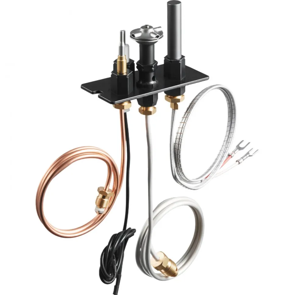 VEVOR Gas Pilot Assembly, OE 69L17, 69L1701, 904405, J4117, 108084-02 Fireplace Gas Pilot Assembly Kit, Natural Gas Ignition Replacement, Compatible with Lennox, Superior, Astria Models, Black
