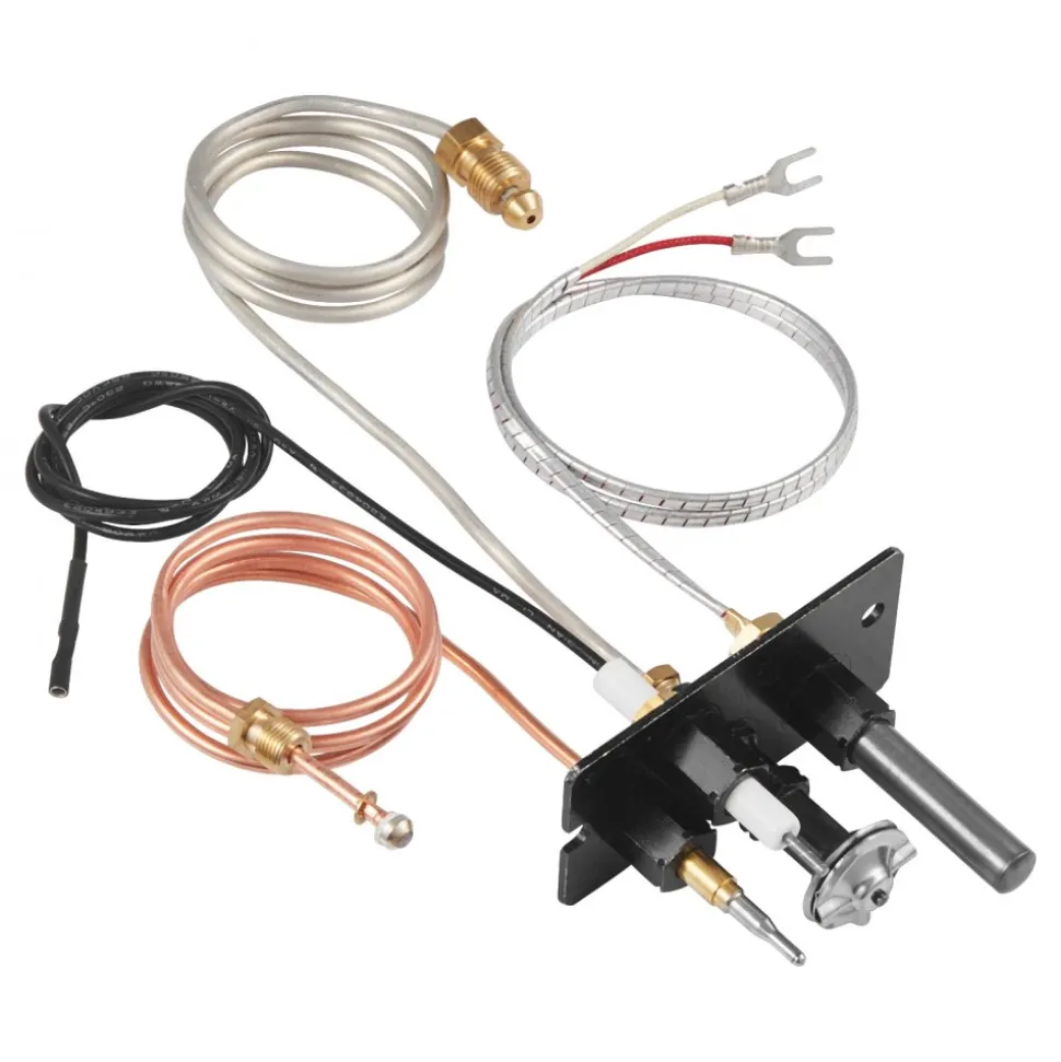 VEVOR Gas Pilot Assembly, OE 10002265, 10002264, SRV10002264 Fireplace Gas Pilot Assembly, Natural Gas & LPG Ignition Replacement, Fit Majestic, Vermont Castings, Temco, Dutchwest, Monessen, Century