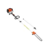 VEVOR Gas Pole Saw, 52CC 2 Stroke Gas Powered Pole Saws with 14 in Cutting Bar, Cordless Tree Trimmer with 30 fl.oz Fuel Tank, 7.2 to 10 ft Extendable, Powerful Chainsaw for Tree Trimming Pruning