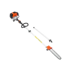 VEVOR Gas Pole Saw, 43CC 2 Stroke Gas Powered Pole Saws with 12 in Cutting Bar, Cordless Tree Trimmer with Rotatable Head, 7.1 to 12 ft Extendable, Powerful Chainsaw for Tree Trimming Pruning