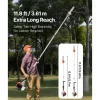 VEVOR Gas Pole Saw, 43CC 2 Stroke Gas Powered Pole Saws with 10 in Cutting Bar, Cordless Tree Trimmer with Rotatable Head, 6.9 to 11.8 ft Extendable, Powerful Chainsaw for Tree Trimming Pruning