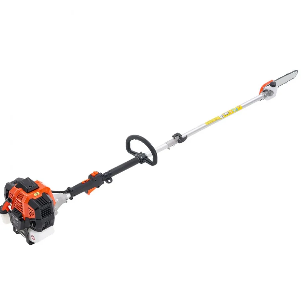 VEVOR Gas Pole Saw, 43CC 2 Stroke Gas Powered Pole Saws with 10 in Cutting Bar, Cordless Tree Trimmer with 30 fl.oz Fuel Tank, 6.8 to 11.7 ft Extendable, Powerful Chainsaw for Tree Trimming Pruning