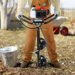 VEVOR Gas Powered Post Hole Digger, 52cc Post Hole Auger with 6