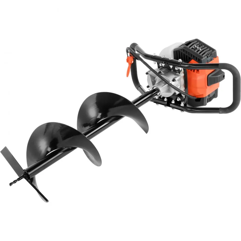 VEVOR Gas Powered Post Hole Digger, 52cc Post Hole Auger with 6" & 10" Bits, 3 Extension Rods, 1450W Heavy-Duty Earth Auger for Fence Posts, Deck / Pergola Posts, Plant / Tree Planting, EPA Listed