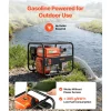VEVOR Gas Powered Water Pump, 2 in, 132 GPM 6.5HP Semi Trash Water Transfer Pump Portable, Gasoline Engine with 25 ft Discharge Hose, Heavy Duty Frame, Cast Iron Impeller, for Irrigation, Ponds, Pools