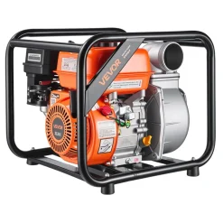 VEVOR Gas Powered Water Pump, 3 in, 264 GPM 7HP Semi Trash Water Transfer Pump Portable, Gasoline Engine with 25 ft Discharge Hose, Heavy Duty Frame, Cast Iron Impeller, for Irrigation, Ponds, Pools