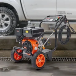 VEVOR Gas Pressure Washer, 4400 PSI 4.0 GPM, Gas Powered Pressure Washer with Copper Pump, Spray Gun and Extension Wand, 5 Quick Connect Nozzles, for Cleaning Cars, Homes, Driveways, Patios