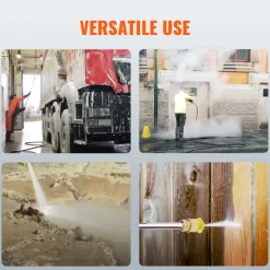 VEVOR Gas Pressure Washer, 4400 PSI 4.0 GPM, Gas Powered Pressure Washer with Copper Pump, Spray Gun and Extension Wand, 5 Quick Connect Nozzles, for Cleaning Cars, Homes, Driveways, Patios