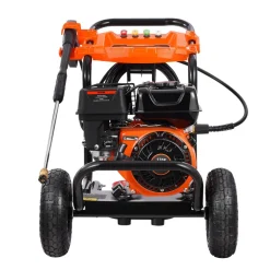 VEVOR Gas Pressure Washer 2900 PSI and 1.85 Max GPM, Upgrade Aluminum Pump with Spray Gun and Wand, 4 Nozzle Set, Gas Powered Pressure Washer for Cars, Fences, Driveways, Homes, Patios, Furniture