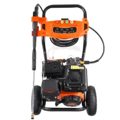 VEVOR Gas Pressure Washer, 3500 PSI 2.6 GPM, Gas Powered Pressure Washer with Aluminum Pump, Spray Gun and Extension Wand, 5 Nozzle Set, for Cars, Fences, Homes, Driveways, Patios, Furniture, Horizontal