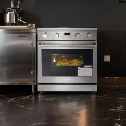 VEVOR Gas Range Oven, 29.9 Inches Width, Freestanding Stainless Steel Stove and Oven with 4 Sealed Cooktop Burners, Easy Reach Racks, Halogen Light, 4.8 Cu. Ft. Capacity, for Apartment, Home, Kitchen