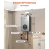 VEVOR Gas Tankless Water Heater, 4.3Gal Indoor 100000 BTU Instant Hot Water Heater, Smart Temperature Control & Clear LED Display & Multiple Security Protections for Whole House,Silver Gray