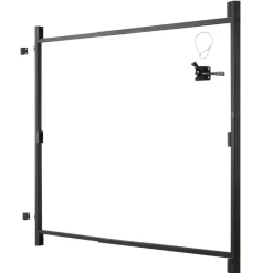 VEVOR Gate Building Kit, Fits 36 to 60 in Wide Openings, Up from 6 to 7 ft High Fence, Adjustable Gate Building Kit, Anti Sag Full Gate Frame Kit with Latch Lock and Screws, for Wooden Fence, Iron
