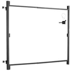 VEVOR Gate Building Kit, Fits 36 to 60 in Wide Openings, Up from 6 to 7 ft High Fence, Adjustable Gate Building Kit, Anti Sag Full Gate Frame Kit with Latch Lock and Screws, for Wooden Fence, Iron